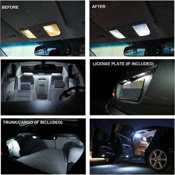 LED Notranjosti Avtomobila Luči Za kia lotze soba dome zemljevid branje stopala vrata lučka brez napak 11pc