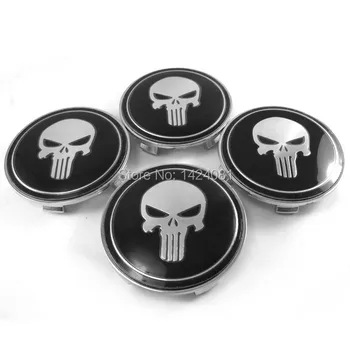 68mm Punisher Logotip Chrome Kolo Center Pokrovi za Pesta Zajema Zamenjavo Serije 1,2,3,4,5,6,7,X,Z