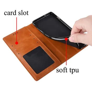 Retro Magnetni Flip Usnjena torbica za Wiko Jerry 4 Prikaz 3 Lite kritje Denarnice Kartico v Režo za Stojalo Primeru za Wiko Ogled 3 Pro Y60 Y80