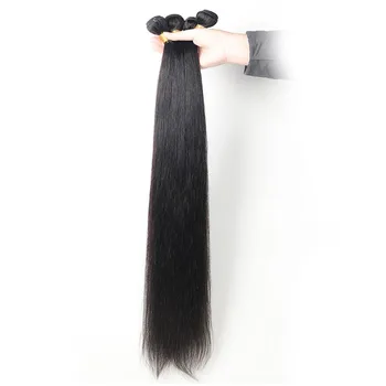 človeški lasje snope z zaprtjem naravnost val brazilski remy las vezavi snope Razširitev z zaprtjem brezplačna dostava Na Fleek