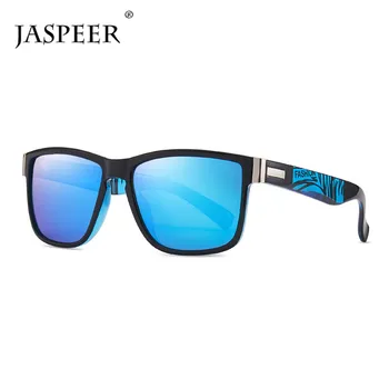 JASPEER Klasične Polarizirana sončna Očala Moških UV400 Vožnje Odtenki Moški Punk Vintage sončna Očala Za Moške Kvadratnih Ogledalo