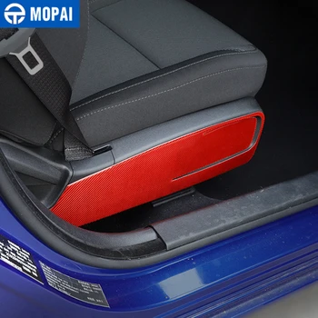 MOPAI Ogljikovih Vlaken Nalepke Avto Spredaj Sedežu Prilagoditev Dekoracijo Plošča Pokrov za Dodge Charger+ Dodatki