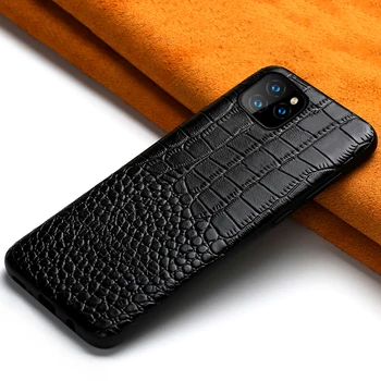 Poslovni Pravega Usnja primeru telefon za iPhone 11 11 Pro All inclusive Anti-padec moda zaščitna torbica za iPhone 7 8 plus X