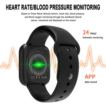 I5 barvni zaslon smart zapestnico watch 1.3 palčni srčni utrip, krvni tlak kisika v krvi, spremljanje multi-športni način gledati