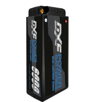 DXF lipo Akumulator 2S Shorty Lipo 7.6 V 6000mah 120C Baterije RC Lipo Baterije s 4 mm Bullet Konkurence Kratko-Pack-gnome za 1/10 otroški Voziček