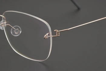 Danski Kraljevi Titana Ultralahkih brez okvirjev Kvadratnih Očala Moških in Žensk Recept Kratkovidnost Branje Optičnih Očal Okvir
