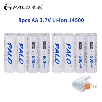 Povsem Novo 2-16pcs 3,7 V 900mAh Polnilna Baterija Litij-AA baterija Li-Ion 14500 Baterije za Led Svetilko, Baklo Luči Miško