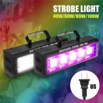 40/60/80/100W DMX512 Stroboskopske LED Utripajoče Svetlobne Bar, Disco DJ KTV Zvok Vključen Lučka Učinek Razsvetljave NAS Plug