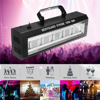 40/60/80/100W DMX512 Stroboskopske LED Utripajoče Svetlobne Bar, Disco DJ KTV Zvok Vključen Lučka Učinek Razsvetljave NAS Plug
