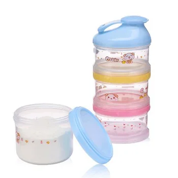 4 Plast Prenosne Otroške Hrane Škatla Za Shranjevanje Bistvenih Žitnih Risanka Mleka V Prahu Škatle Toddle Otroci Formule Mleko Posodo