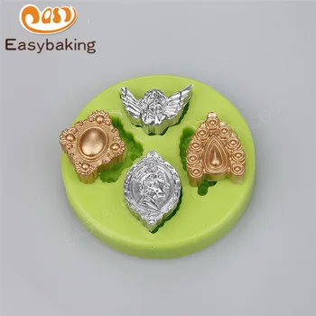 Različne Oblike Mini Diamant Nakit Silikonsko Plesni Umetnosti Orodja za 3D Fondat Kalup za Čokoladne Torte Gline Smolo, Kuhinjo, Jedilni