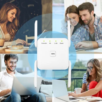 5 Ghz WiFi Repetitor Brezžičnega Wifi Extender 1200Mbps Wi-Fi Ojačevalnik za Dolge razdalje, Wi fi Signal Booster 2.4 G 5G Wifi Repiter NOVA