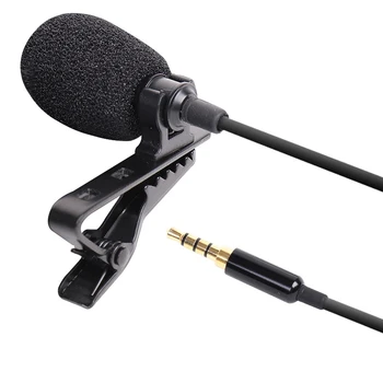 Lavalier Mikrofon Vsesmerni Kondenzator Mikrofon za Apple IPhone, Android in Windows Pametne telefone,Youtube,Razgovor,Studio,Video