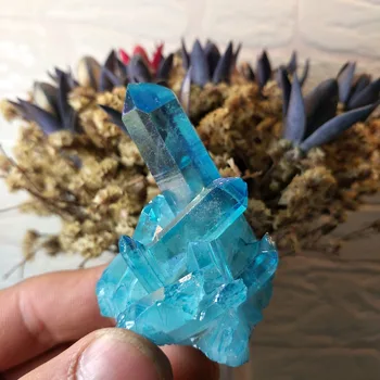 40-50 g lep aura angel quartz gruče fizično nanašanje barve crystal grozdov zdravljenje poročno dekoracijo akvarij