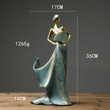 3D Ženska Kip Dekor Rdeče Vino Imetnik Dom Dekoracija dodatna Oprema Abstraktne Skulpture, Dekorativni Smolo Obrt Kipi Darilo