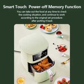Olje brez Električne Zraka Fryer Power-off Memory Funkcija 360-Stopinjski Kroženje Zraka Ogrevanje Zdravje Kuhanje Zraka Fryer Enostavno Čiščenje