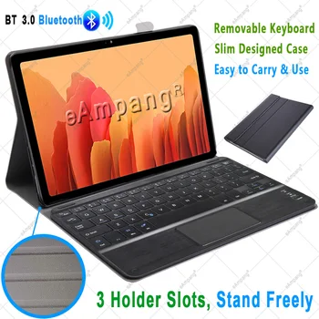 Sledilno ploščico Tipkovnice, Ohišje za Samsung Galaxy Tab A7 10.4 2020 Sledilno Tipkovnico Bluetooth Primeru Zajema SM-T500 SM-T505 Funda Coque