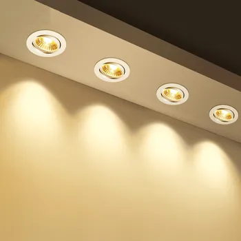 Vgradne LED Stropna Luč Zatemniti 5W 9W 12W Stropne svetilke Stalnica AC85-265V LED Spot Luči za dnevno Sobo, Spalnica, Kuhinja