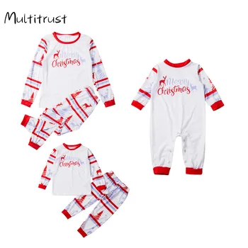 Božič Družinski Ujemanje Pižame Pjs Nastavite Božič Sleepwear More Božič Priložnostne Dolgimi Rokavi Dojenček Fant Obleke, Kompleti Družinski Oblačila