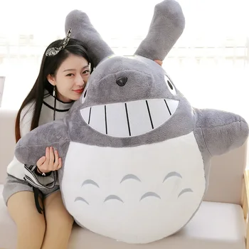 Kawaii Mehko Jumbo Totoro Plišastih Igrač Velikan Anime Totoro Lutka Igrače, Risanke, Polnjene Blazine za Otroke prijatelj Darilo DY50595