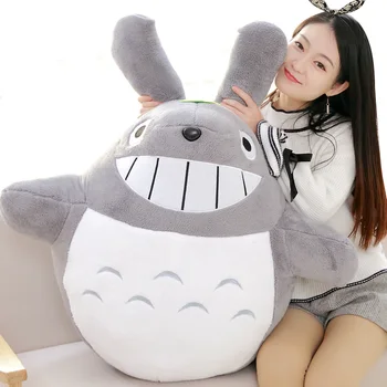 Kawaii Mehko Jumbo Totoro Plišastih Igrač Velikan Anime Totoro Lutka Igrače, Risanke, Polnjene Blazine za Otroke prijatelj Darilo DY50595
