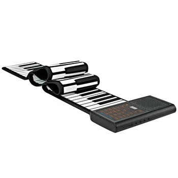 88 Tipke za Roll Up Klavir Otroci Igrače Prenosna Zložljiva Elektronski Roko Roll Klavir Tipkovnico USB za Polnjenje Digitalni Klavir Darilo