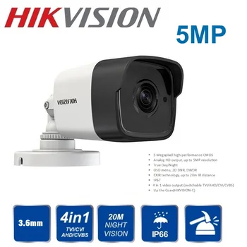 Hikvision angleški 16-kanalni DS-7216HUHI-K2/CKV povezave DS-2CE16H0T-ITF 5MP HD night vision prostem fotoaparat kompleti