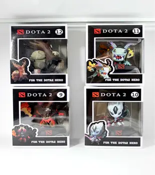 4Pcs/Set Wow Dota 2 Slika SLARK DOOM VS DROBNE 5-8 cm Boxed PVC figuric-Igrač