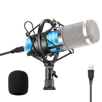 Neewer USB Mikrofon 192KHZ/24-bitno Plug & Play Računalnik Cardioid Mic Podcast Hladilnik/Zvok Čipov za Livestreaming/YouTube