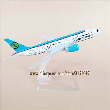 NOVO Zraka Uzbekistan Airlines B787 Boeing 787 Letalo Model Zlitine, Kovinski Model Letalo Diecast Zrakoplova 16 cm Darilo