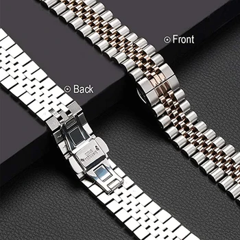 Pas Za Apple Watch 6 SE 5 4 3 2 44/ 40 mm 42/38 mm Kovinsko Nerjavno Jeklo Watchband Zapestnica Trak za iWatch Serija dodatna Oprema