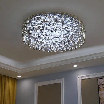 LED kristalno umetnost pušča sodobna stropna svetilka Nordijska dom dekoracija žarnice spalnica, dnevna soba visi svetilka