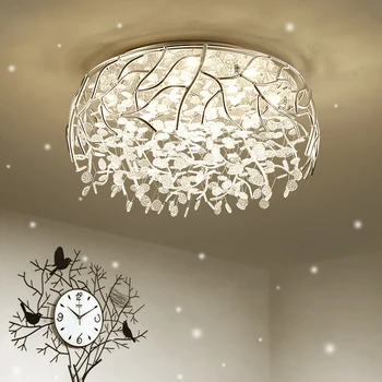 LED kristalno umetnost pušča sodobna stropna svetilka Nordijska dom dekoracija žarnice spalnica, dnevna soba visi svetilka