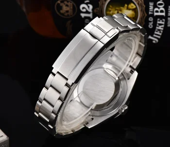 40 mm moške novo AIK watch avtomatsko gibanje OYS316L iz nerjavečega jekla, trak moder gumb za izbiranje svetlobna kazalec trdna hrbtni pokrovček GL2