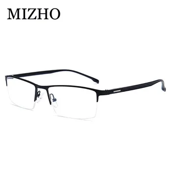 MIZHO 15g Super Lahka Optičnih Očal Okvir Moških Poslovnih Boutique Pravokotnik Eye glasses Okvir Kovinske Zlitine, Močan, Vzdržljiv 2020