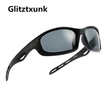 Glitztxunk Šport Polarizirana sončna Očala Moški Ženske Kvadratnih blagovne Znamke Black Sun Glasses Prostem Vožnje UV400 Očala Goggle Oculos Gafas