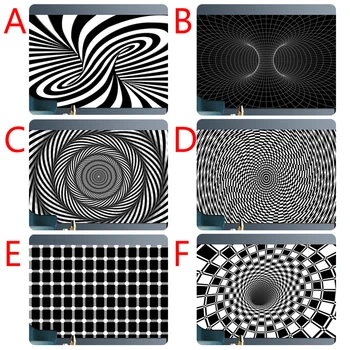3D Tri-dimenzionalni Geometrijski Iluzijo, Vortex Iluzijo Preprogo Non-zdrsa, Kopalnica, Dnevna Soba Talna Obloga Vrat Mat Doma Dekoracijo