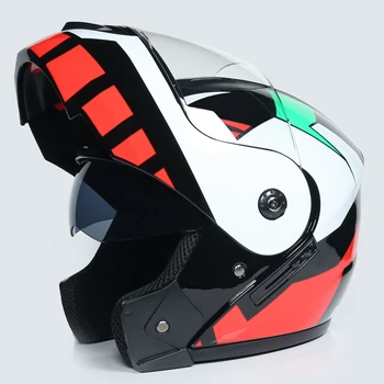 Casco capacetes dvojno dvojno objektiv čelada motoristična čelada poln obraz čelade downhill dirke čelade