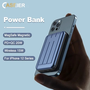 CASEIER 15W Brezžični Magnetni Moči Banke Za iPhone 12 Pro Max 20W Hitro Polnjenje PD USB Tip C Prenosni Extrenal Baterija Polnilnik