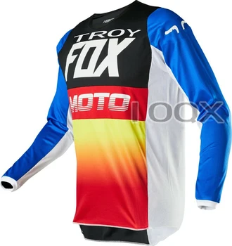 Brezplačna dostava TROY Fox 180 Fyce Motocikel, ATV Kolo Offroad Motokros Gorsko Kolo Skuter Modra Dolg Rokav