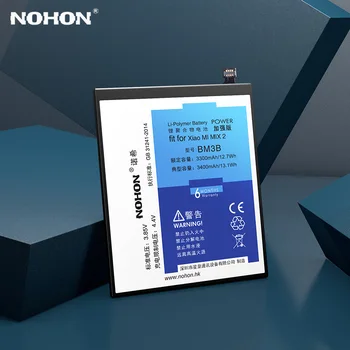 NOHON BM3B BM31 BM48 BM49 BM50 Baterija Za Xiaomi Mi 3 Mix 2 Max 2 Opomba 2 Zamenjava Baterije Max2 Mix2 Litij-Polimer Bateria