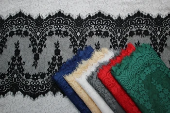 6M/Veliko Lepe trepalnic čipke tkanina za ženske obleke šivanje krila diy čipke trim doma dekoracijo trepalnico 32 cm pribor