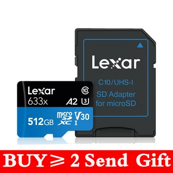 Lexar 128GB Micro SD 16GB 32GB Pomnilniško Kartico 64GB Class 10 U1 U3 A2 cartao de memoria TF Flash micro sd mini Card