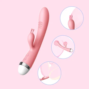 AV vibrator rabbit sponke palico ženska masturbacija palico nepremočljiva polnjenje odraslih frekvenčno pretvorbo