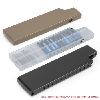 Taktično Baterije Škatla za Shranjevanje Prahu-dokazilo Anti-eksplozije Zaščitnik Primeru EOS Držalo Za 10 AAA Baterije
