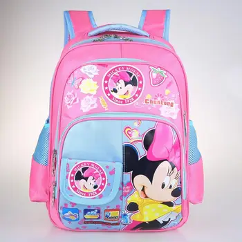 Disney princesa Mickey mouse 1-3 razrede osnovne šole, otroški cartoon šolsko torbo fant dekle minnie ramenski knjiga vreča za nahrbtnik