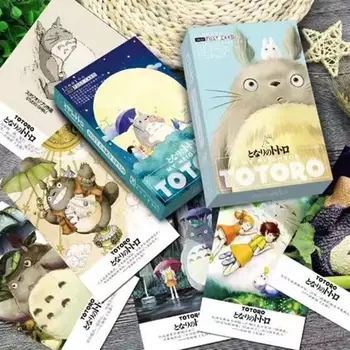 36 kos/paket Srčkan Moj Sosed Totoro Razglednice in Voščilnice, Darilne Kartice Božič Rojstni dan Kartico Pismo Ovojnice Darilne Kartice