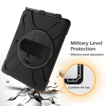 Ohišje Za Samsung Galaxy Tab Aktivno Pro 10.1 SM-T540 SM-T545 Težka Krepak zaščitni Pokrov z Oporo Strani+Vratu Traku
