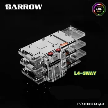 Barrow BSDQ2 / BSDQ3, SLI / CF Mostov Vode Blok, Za Barrow, Grafično Kartico, Cross Fire, LRC1.0 4pin 12v Razsvetljavo
