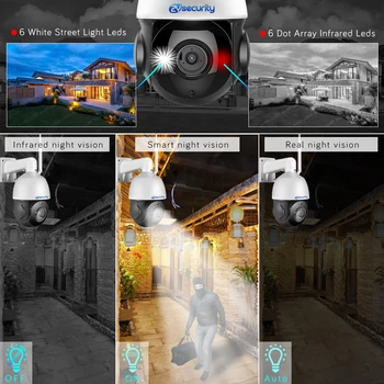 30X Zoom Sony 5MP PTZ IP Kamera Zunanja H. 265 dvosmerni Audio Sireno Alarm Dvojno Svetlobo Speed Dome Kamere CCTV Nadzor Omrežja